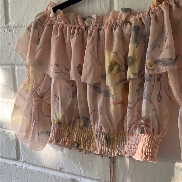 Zimmerman inspired sheer off the shoulder top - Picture 6 of 8